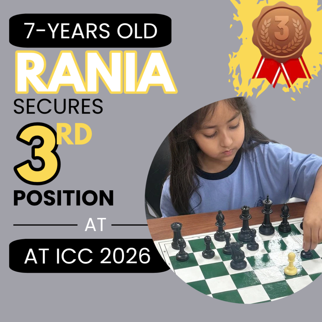 7-Years Old Rania Secured 3rd Position at ICC 2026