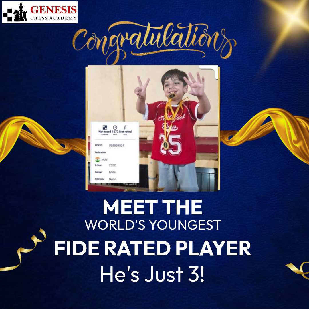 Meet The World's Youngest FIDE - RATED Player, He's Just 3!