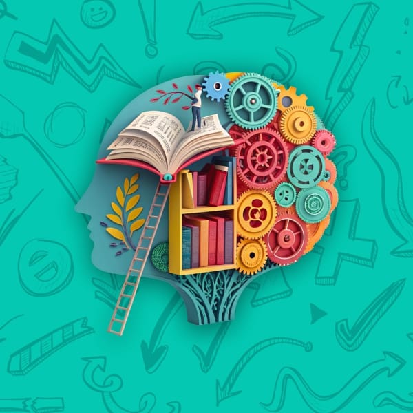 Human brain illustration