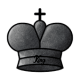 chess piece black king