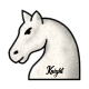 chess piece white knight