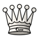 chess piece white queen